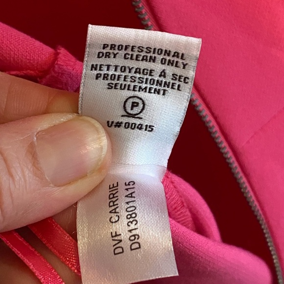 Diane Von Furstenberg Carpreena Mini Gardenia pink Stretch Knit Sheath Dress - Picture 5 of 7